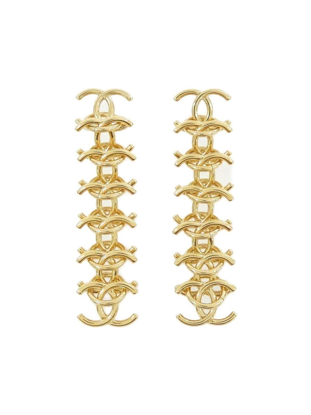 Chanel Earrings Gold-Tone Metal #371452C14B